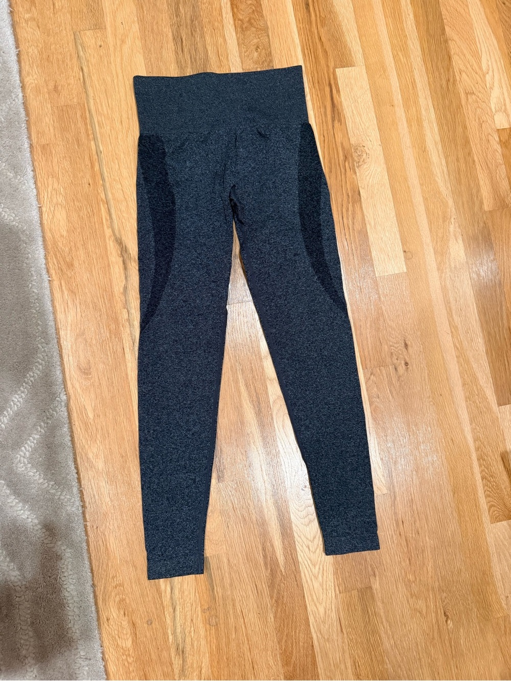High-Waist Charcoal Seamless Leggings